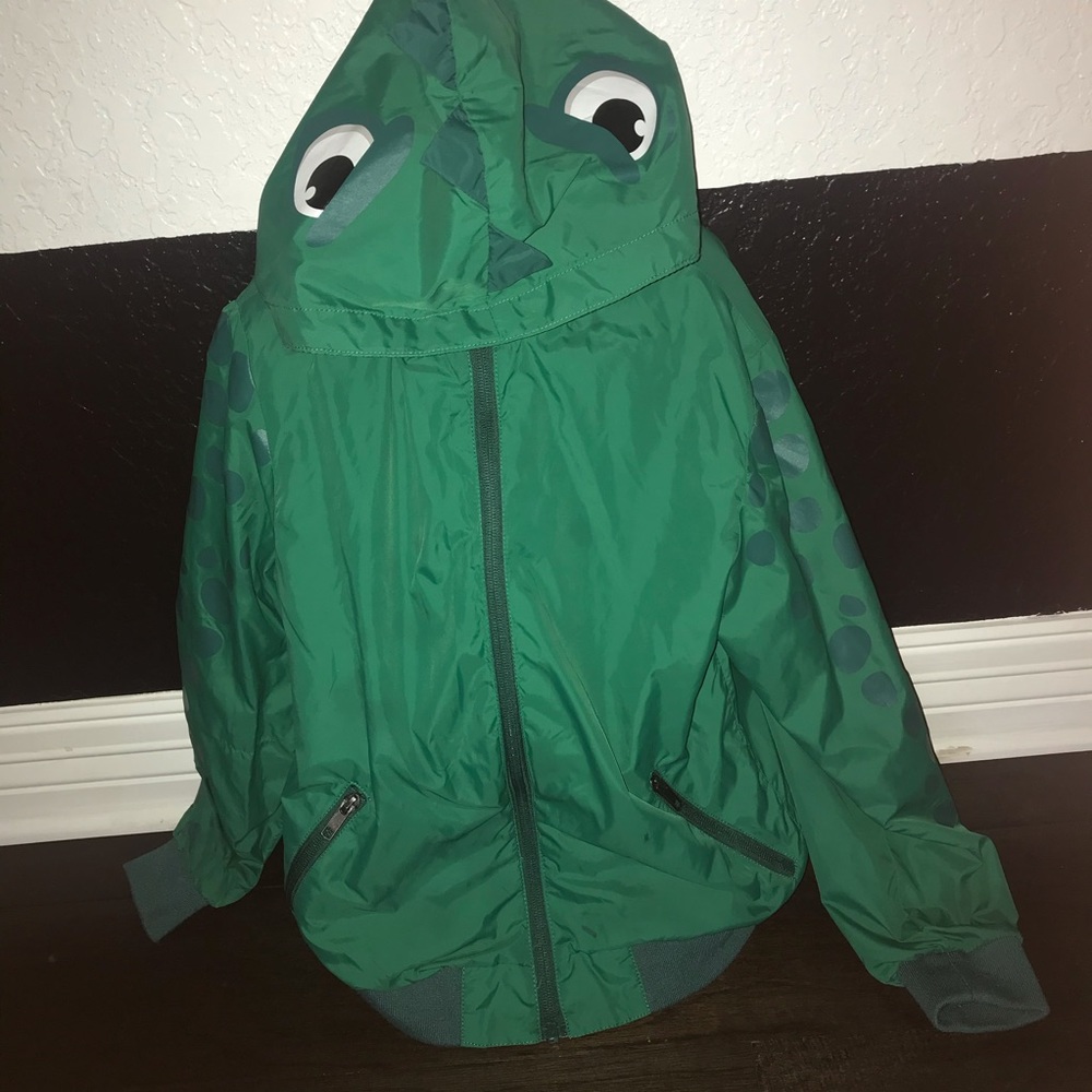 H and m Dino rain jacket